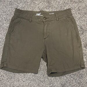 Mugsy Shorts - Olives - 31x7
